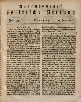 Regensburger politische Zeitung (Regensburger Zeitung) Dienstag 25. Juni 1811