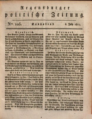 Regensburger politische Zeitung (Regensburger Zeitung) Samstag 6. Juli 1811