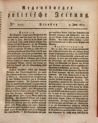 Regensburger politische Zeitung (Regensburger Zeitung) Dienstag 9. Juli 1811