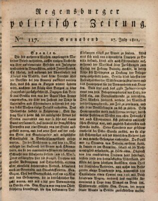 Regensburger politische Zeitung (Regensburger Zeitung) Samstag 27. Juli 1811