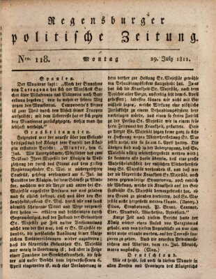 Regensburger politische Zeitung (Regensburger Zeitung) Montag 29. Juli 1811