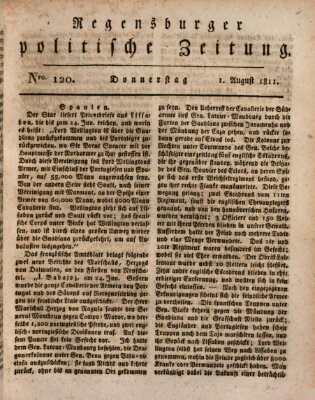 Regensburger politische Zeitung (Regensburger Zeitung) Donnerstag 1. August 1811