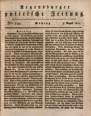 Regensburger politische Zeitung (Regensburger Zeitung) Montag 5. August 1811