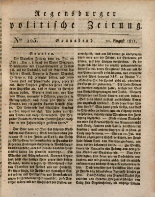 Regensburger politische Zeitung (Regensburger Zeitung) Samstag 10. August 1811