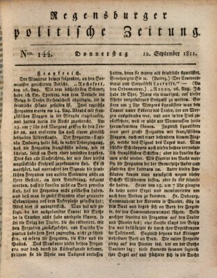 Regensburger politische Zeitung (Regensburger Zeitung) Donnerstag 12. September 1811