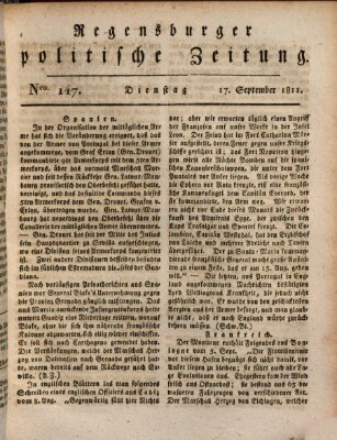 Regensburger politische Zeitung (Regensburger Zeitung) Dienstag 17. September 1811