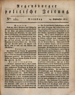 Regensburger politische Zeitung (Regensburger Zeitung) Dienstag 24. September 1811