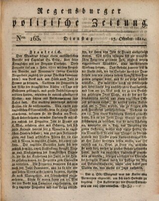 Regensburger politische Zeitung (Regensburger Zeitung) Dienstag 15. Oktober 1811