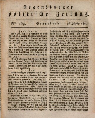 Regensburger politische Zeitung (Regensburger Zeitung) Samstag 26. Oktober 1811