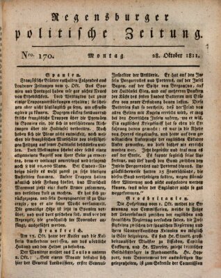 Regensburger politische Zeitung (Regensburger Zeitung) Montag 28. Oktober 1811