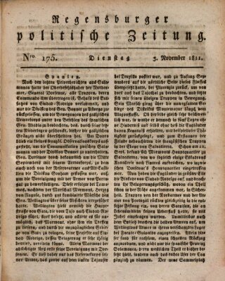 Regensburger politische Zeitung (Regensburger Zeitung) Dienstag 5. November 1811