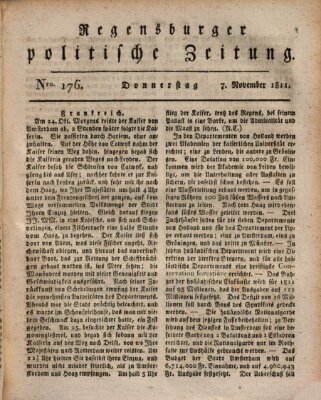 Regensburger politische Zeitung (Regensburger Zeitung) Donnerstag 7. November 1811