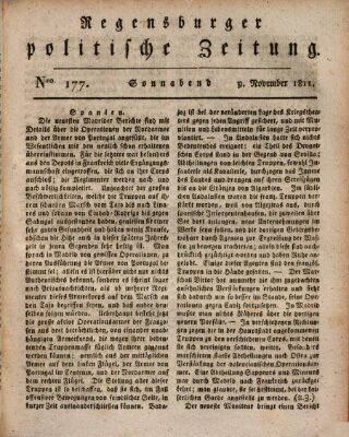 Regensburger politische Zeitung (Regensburger Zeitung) Samstag 9. November 1811