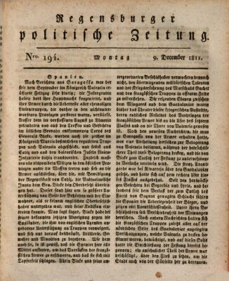 Regensburger politische Zeitung (Regensburger Zeitung) Montag 9. Dezember 1811