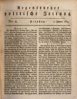 Regensburger politische Zeitung (Regensburger Zeitung) Dienstag 7. Januar 1812