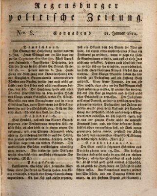 Regensburger politische Zeitung (Regensburger Zeitung) Samstag 11. Januar 1812