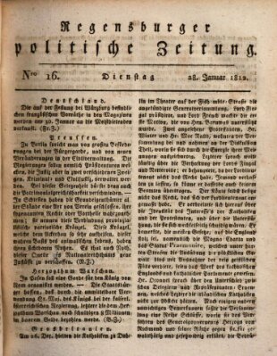 Regensburger politische Zeitung (Regensburger Zeitung) Dienstag 28. Januar 1812