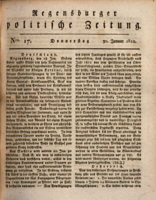 Regensburger politische Zeitung (Regensburger Zeitung) Donnerstag 30. Januar 1812