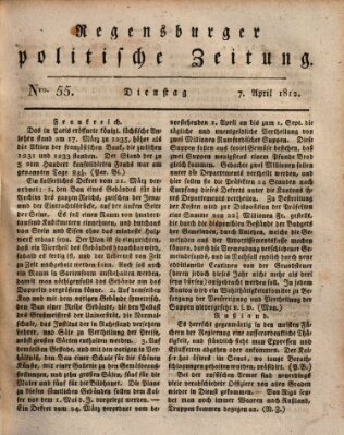 Regensburger politische Zeitung (Regensburger Zeitung) Dienstag 7. April 1812