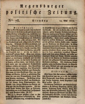 Regensburger politische Zeitung (Regensburger Zeitung) Dienstag 19. Mai 1812