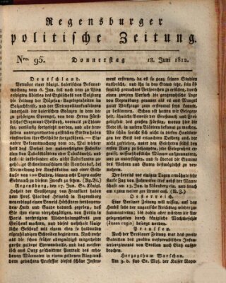 Regensburger politische Zeitung (Regensburger Zeitung) Donnerstag 18. Juni 1812