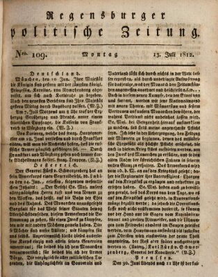 Regensburger politische Zeitung (Regensburger Zeitung) Montag 13. Juli 1812