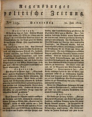 Regensburger politische Zeitung (Regensburger Zeitung) Donnerstag 30. Juli 1812