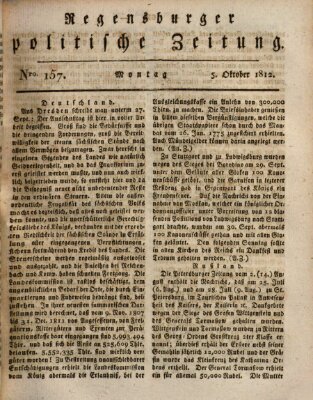 Regensburger politische Zeitung (Regensburger Zeitung) Montag 5. Oktober 1812