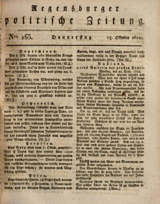 Regensburger politische Zeitung (Regensburger Zeitung) Donnerstag 15. Oktober 1812