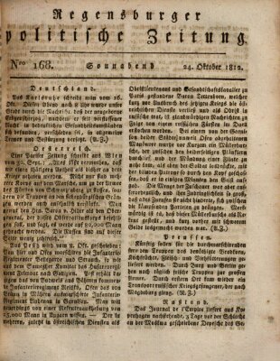 Regensburger politische Zeitung (Regensburger Zeitung) Samstag 24. Oktober 1812