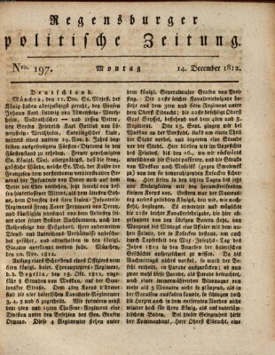 Regensburger politische Zeitung (Regensburger Zeitung) Montag 14. Dezember 1812