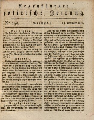 Regensburger politische Zeitung (Regensburger Zeitung) Dienstag 15. Dezember 1812