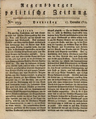 Regensburger politische Zeitung (Regensburger Zeitung) Donnerstag 17. Dezember 1812