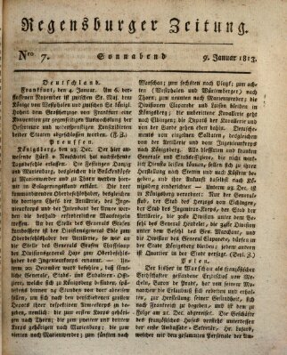 Regensburger Zeitung Samstag 9. Januar 1813