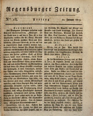 Regensburger Zeitung Freitag 22. Januar 1813