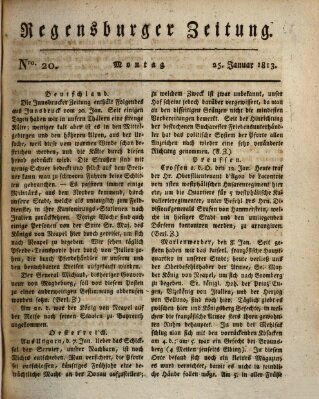 Regensburger Zeitung Montag 25. Januar 1813