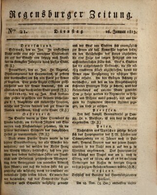 Regensburger Zeitung Dienstag 26. Januar 1813