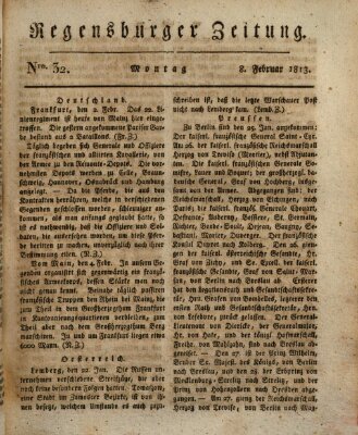 Regensburger Zeitung Montag 8. Februar 1813