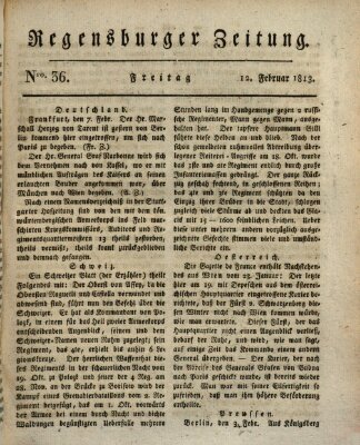 Regensburger Zeitung Freitag 12. Februar 1813