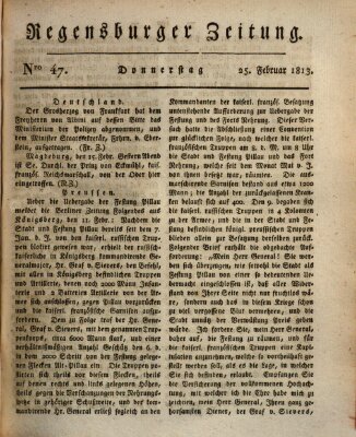 Regensburger Zeitung Donnerstag 25. Februar 1813