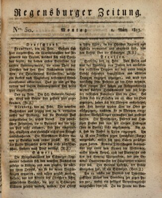 Regensburger Zeitung Montag 1. März 1813