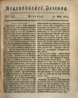 Regensburger Zeitung Dienstag 16. März 1813