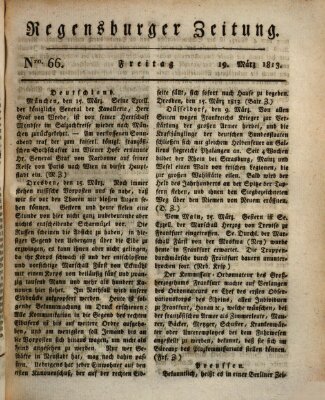 Regensburger Zeitung Freitag 19. März 1813