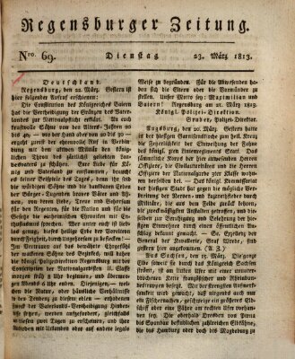 Regensburger Zeitung Dienstag 23. März 1813