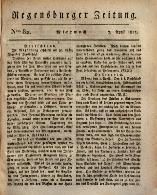 Regensburger Zeitung Mittwoch 7. April 1813