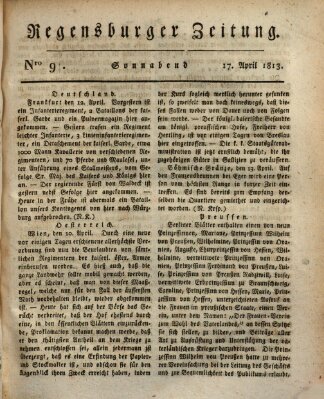 Regensburger Zeitung Samstag 17. April 1813