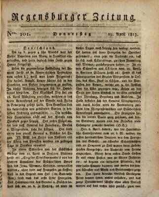 Regensburger Zeitung Donnerstag 29. April 1813