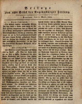 Regensburger Zeitung Freitag 7. Mai 1813