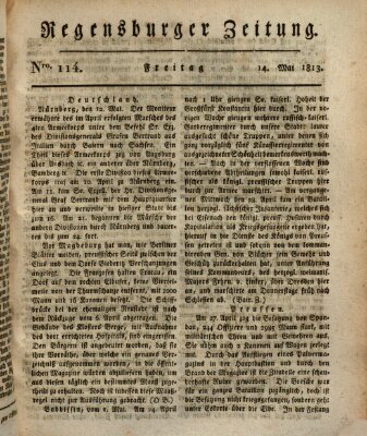 Regensburger Zeitung Freitag 14. Mai 1813