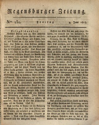 Regensburger Zeitung Freitag 4. Juni 1813